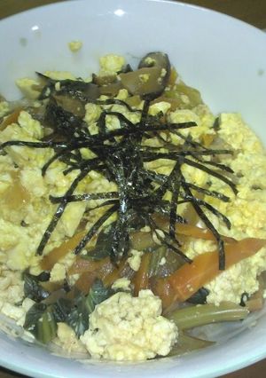 豆腐の玉子丼!?-レシピのメイン写真