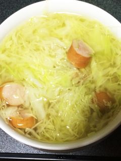 簡単キャベツ千切りスープ-レシピのメイン写真