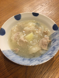 超簡単!豚肉とじゃがいもの塩スープ-レシピのメイン写真