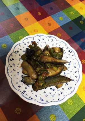 なすとピーマンとネギ味噌炒め♡-レシピのメイン写真