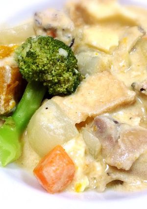 鶏の豆乳味噌シチュー-レシピのメイン写真