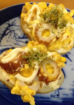 コーンエッグとちくわのポテベジ-レシピのメイン写真