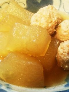 冬瓜と鶏団子の煮物-レシピのメイン写真