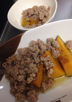 かぼちゃのそぼろ煮-レシピのメイン写真