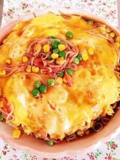 簡単♬ソースアンオム焼きそば-レシピのメイン写真