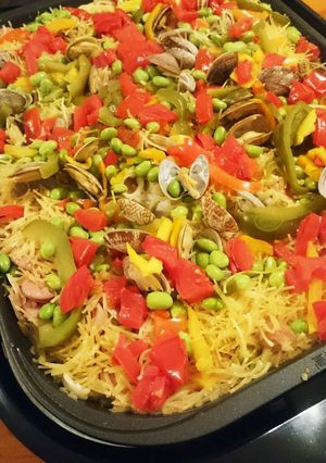 ワンポットパスタレシピ 『スパエリア』-レシピのメイン写真