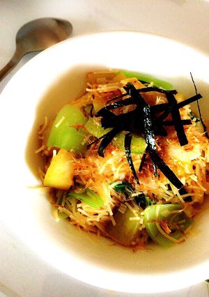 味付不要！ビーフンと夕顔のお夜食-レシピのメイン写真