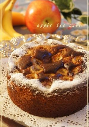 ごろごろバナナのアップルティーケーキ-レシピのメイン写真