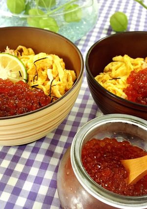 鮭といくらの親子丼-レシピのメイン写真