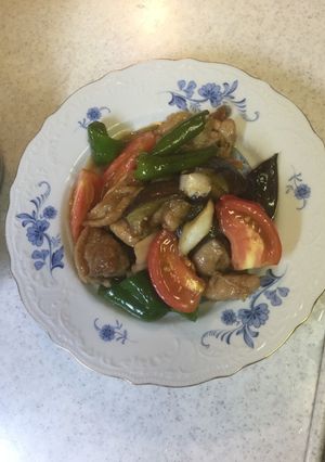 鳥と茄子のピリ辛炒め-レシピのメイン写真