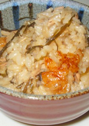 ツナと塩昆布の炊き込みご飯-レシピのメイン写真