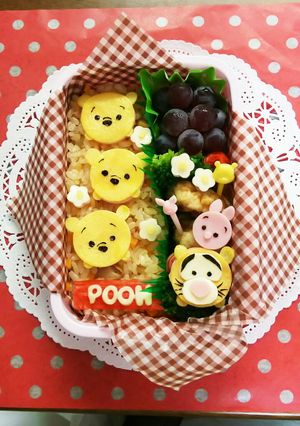 ツムツム プーさん⭐簡単キャラ弁⭐-レシピのメイン写真