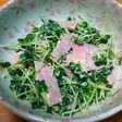 時短!かいわれ大根とハムのやみつきサラダ