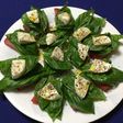 お庭のトマトとバジルでカプレーゼ