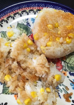 コーンご飯のバター醤油焼きおにぎり-レシピのメイン写真
