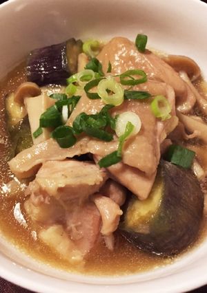 鶏肉と茄子・きのこの治部煮-レシピのメイン写真