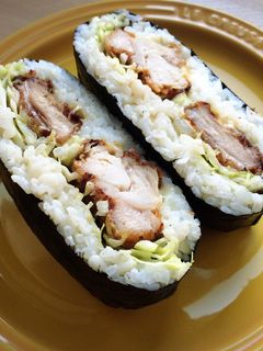 おにぎらず*唐揚げキャベチーズ-レシピのメイン写真