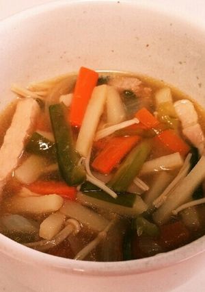 ★野菜いっぱい★豚ロースの中華スープ-レシピのメイン写真