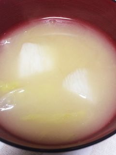 長芋と白菜の味噌汁-レシピのメイン写真
