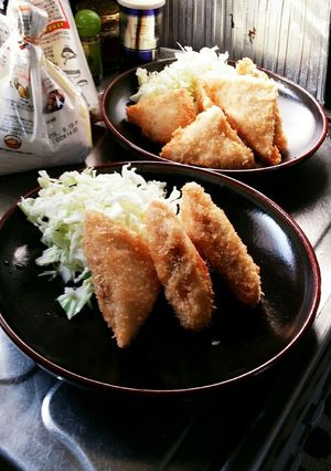 はんぺんのひき肉サンドフライ-レシピのメイン写真