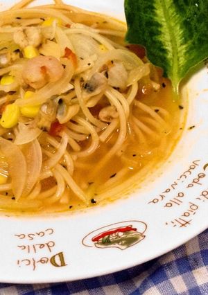 ワンポットパスタ☆トマトスープ♪-レシピのメイン写真