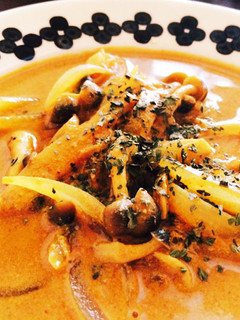玉ねぎとキノコの豆乳カレースープ-レシピのメイン写真
