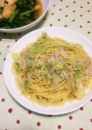 しらすとレタスオイルパスタ-レシピのメイン写真