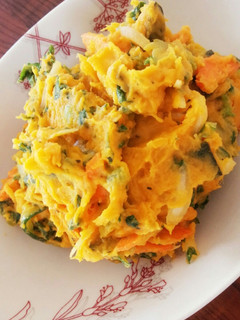 簡単おいしい☆コンソメ味のかぼちゃサラダ-レシピのメイン写真