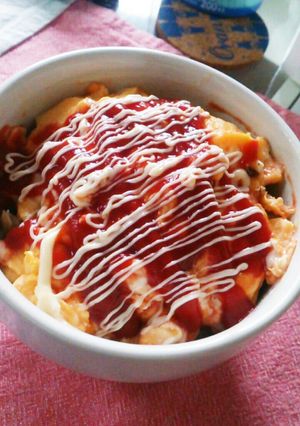 簡単ランチ★ずぼらな豚平焼き 丼ver-レシピのメイン写真