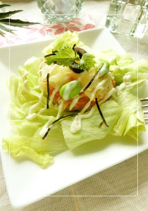 わさび香る❀粒うにの焼きポテベジさらだ。-レシピのメイン写真