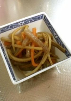 めんつゆでかんたんこんぴら(*^_^*)-レシピのメイン写真