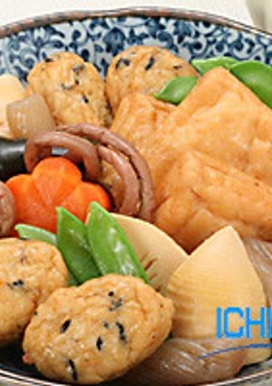 白身魚揚げとお魚厚揚げの煮しめ-レシピのメイン写真