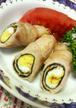大好きな海苔段々弁当風☆豚海苔巻♪♪-レシピのメイン写真