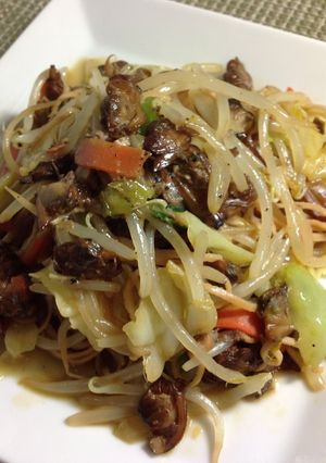 【昼食】お手軽、燻製アサリと野菜のパスタ-レシピのメイン写真