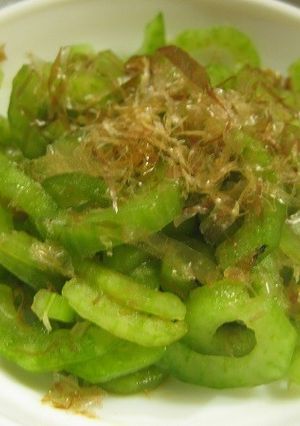 ヘビウリのおかかあえ-レシピのメイン写真