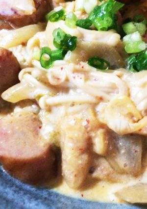 美容&健康ランチ☆キムチ豆乳うどん-レシピのメイン写真