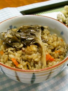 舞茸の炊き込みご飯田舎風-レシピのメイン写真