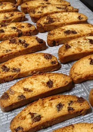 オレンジピールとチョコのビスコッティ-レシピのメイン写真