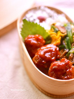 豚コマ肉で作るハニーケチャップボール-レシピのメイン写真