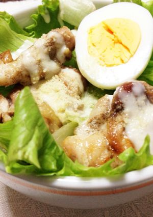 チキンシーザーサラダ丼-レシピのメイン写真