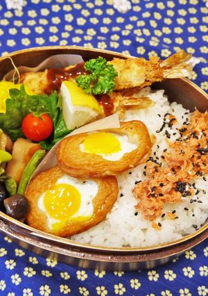 お弁当にさつま揚げのお花畑-レシピのメイン写真
