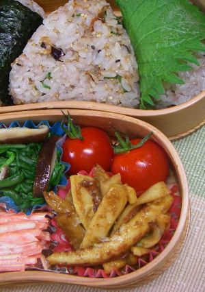 お弁当（105）イカ＆エリンギカレー風味-レシピのメイン写真