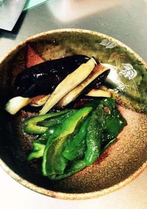 ささっと色鮮やか♡なすとピーマンの煮浸し-レシピのメイン写真