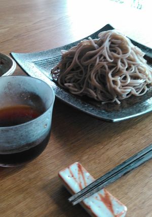 ねぎ、わさび入りシンプルな蕎麦-レシピのメイン写真