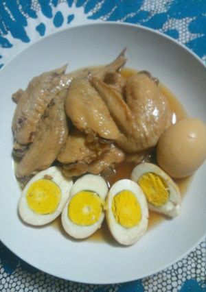 コラーゲン◎手羽先と茹で玉子のさっぱり煮-レシピのメイン写真
