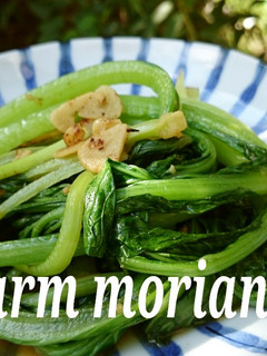 農園レシピ・青菜のニンニク炒め-レシピのメイン写真