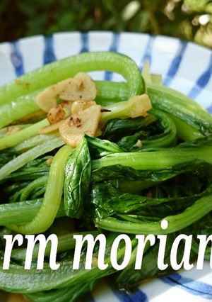 農園レシピ・青菜のニンニク炒め-レシピのメイン写真