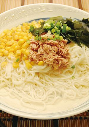冷たくサラッと｜コーンサラダそうめん-レシピのメイン写真