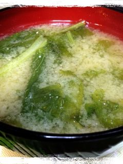 【節約】かぶの葉でお味噌汁-レシピのメイン写真