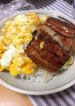 ボリュームUP！うなぎのふわ玉丼！-レシピのメイン写真